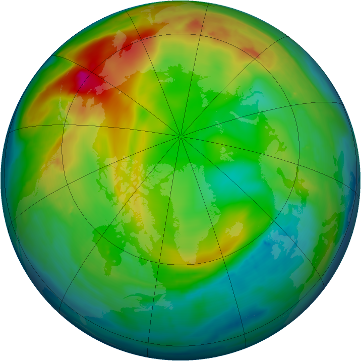 Arctic ozone map for 17 December 2014
